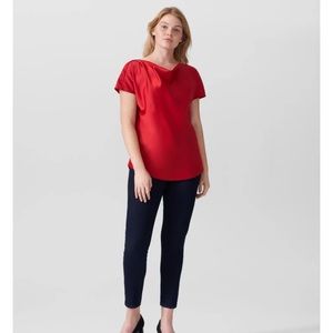 Viva boatneck satin top - NWT. Fits size 12-14